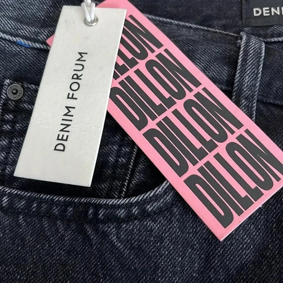 Denim Forum The Dillon High Rise Slim in Black Eyeliner - NEW - Size 29 - Picture 7 of 12